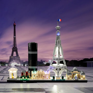 LIGHTAILING Light Set for (Architecture Paris) Building Blocks Model - Led Light kit Compatible with Lego 21044(NOT Included The Model)