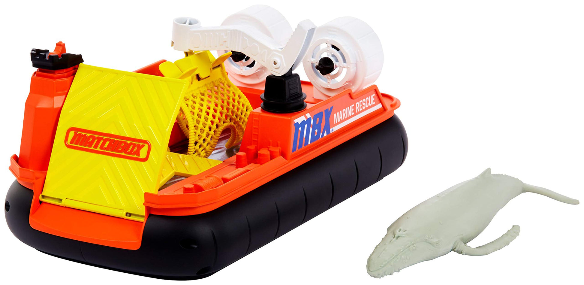 Matchbox Rescue Adventure Set With Vehicle And Animal Figure, Choose Whale Rescue Boat Or Rhino Rescue Helicopter, Both With Animal Figures, Action