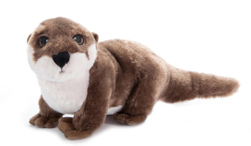 The Petting Zoo River Otter Stuffed Animal Plushie, Gifts for Kids, Earth Keeperz Wildlife Animals, Zoologee Brown River Otter Plush Toy, 17 inches