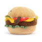 Jellycat Amuseables Burger Stuffed Toy, 4.5 inches - Food Plush - Fun Gift Idea