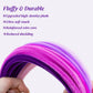 200 Pcs Pipe Cleaners, Deep Purple & Vibrant Purple Chenille Stems for Crafts, Thick Fluffy Pipe Cleaners for DIY Flowers, Animals & Decorations, Art