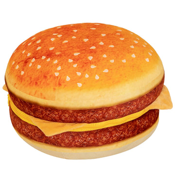 funnykitten Hamburger Plush Pillow, 3D Simulation Cheeseburger Pillow Burger Plush Hugging Pillow Cushion Funny Food Plush Pillows Toy for Home Decor