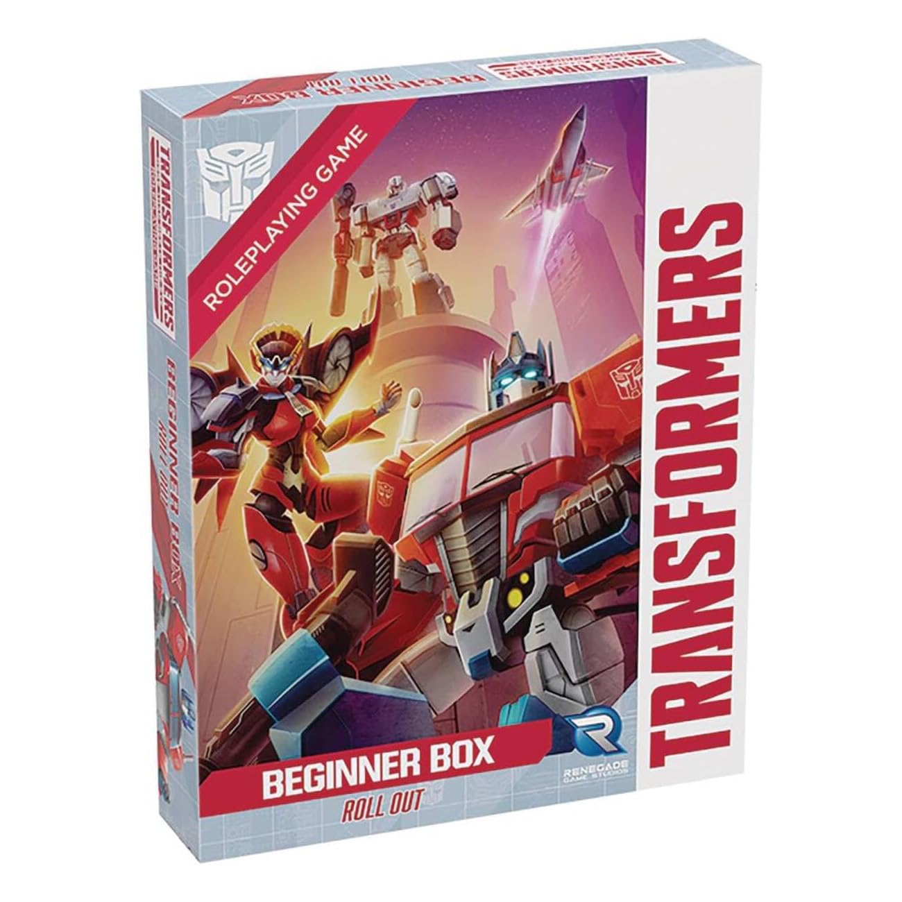 Renegade Game Studios Transformers RPG Beginner Box Starter Set with Dice, Adventures & Character Sheets