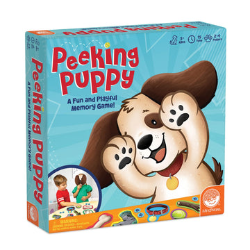 MindWare Peeking Puppy - Playful Memory Game for Kids with Puppy Mask - Early Learning Matching & Set Collection Game for Ages 3+, 2-4 Players