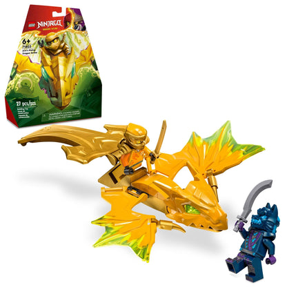 LEGO NINJAGO Arin’s Rising Dragon Strike Toy, Ninja Action Figure Playset with Arin Minifigure, Building Ninja Battle Toy Set for Kids, Gift Idea