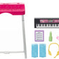 Barbie: Big City, Big Dreams Brooklyn” Roberts Doll (11.5-in, Brunette with Braids) & Music Studio Playset with Keyboard & Accessories, Gift for 3