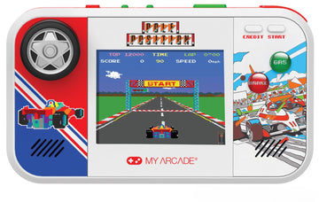 My Arcade Pole Position Pocket Player Max: Games for Kids and Adults, Real Racing Controls, Retro Gaming