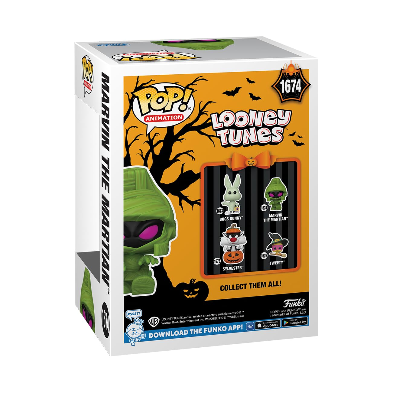 Funko POP! Animation: Marvin The Martian - (Mummy) - Looney Tunes - Collectable Vinyl Figure - Gift Idea - Official Merchandise - for Kids & Adults