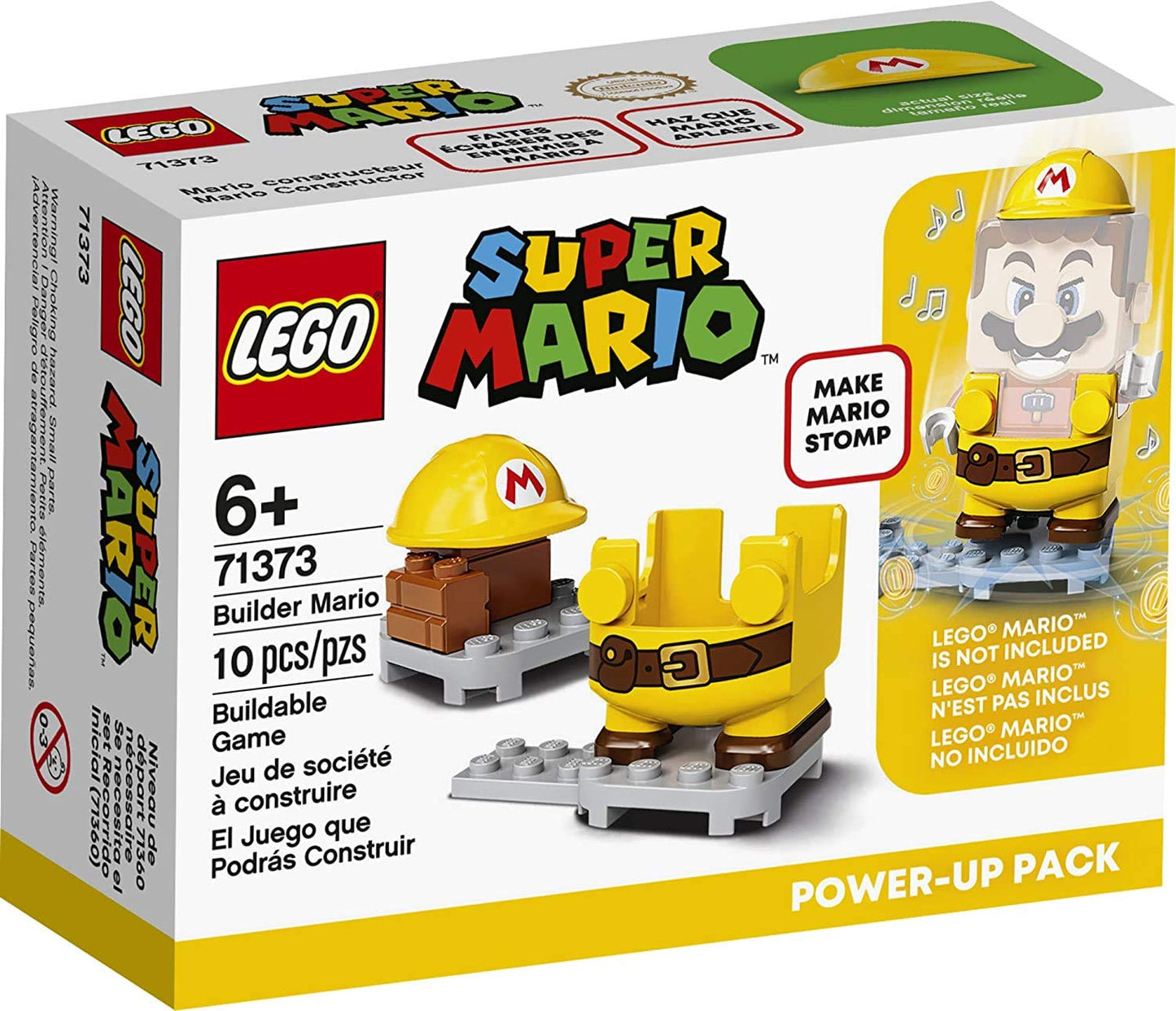 LEGO Super Mario Builder Mario Power-Up Pack 71373 Building Kit, Fun Gift for Kids to Power Up The Mario Figure in The Adventures with Mario Starter