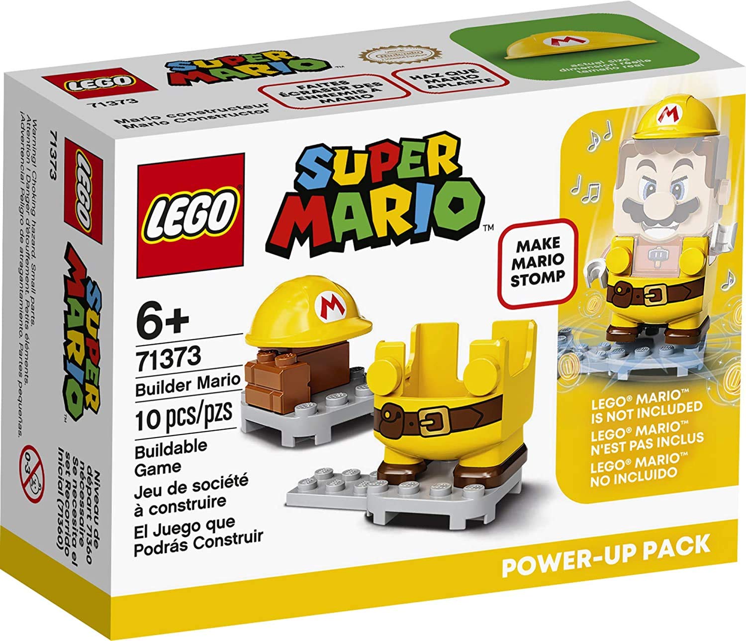 LEGO Super Mario Builder Mario Power-Up Pack 71373 Building Kit, Fun Gift for Kids to Power Up The Mario Figure in The Adventures with Mario Starter