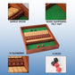 GSE Games & Sports Expert 2-Player Wooden Shut The Box 12 Numbers Dice Game Board with Red/Black Dice. Classic Tabletop Version of The Popular English