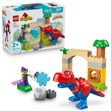 LEGO DUPLO Marvel Dinosaur Spidey-Rex vs. Green Goblin Building Toy for Toddlers - Spidey and His Amazing Friends Toys for Boys & Girls, Ages 2+