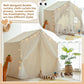 Kids Play Tent with Padded Mat, Princess Castle Playhouse Tents for Toddler
