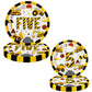 40 Pcs Construction 5th Birthday Party Paper Plates Dump Truck Five Years Old Disposable Paper Dinner Plates 4 Designs Tableware for Construction