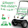 Golf Happy Birthday Banner - Green Glitter Birthday Decorations Happy Sign Party Decorations Party Decor Supplies for Women Boys Girls