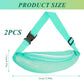 2PCS Mesh Beach Bag,Shell Bags for Beach, Fanny Pack Shell Bags for picking up shells for adults with Adjustable Straps for Collecting Seashells Rocks