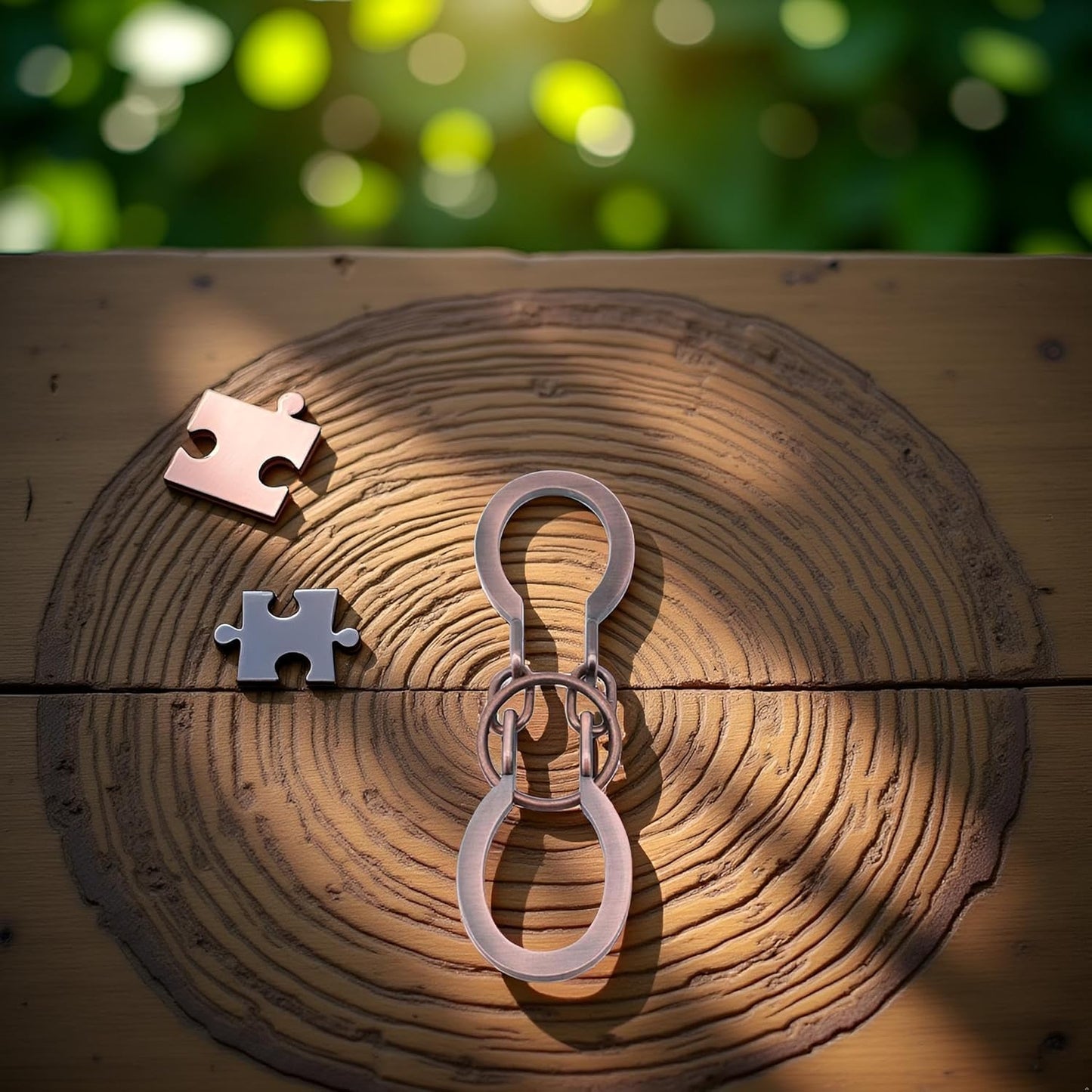 2Pcs God Lock Puzzle Metal Ring Solution Intellectual Deduction Unlock Puzzle Brain Tease Unlock Horseshoe Buckle Gift