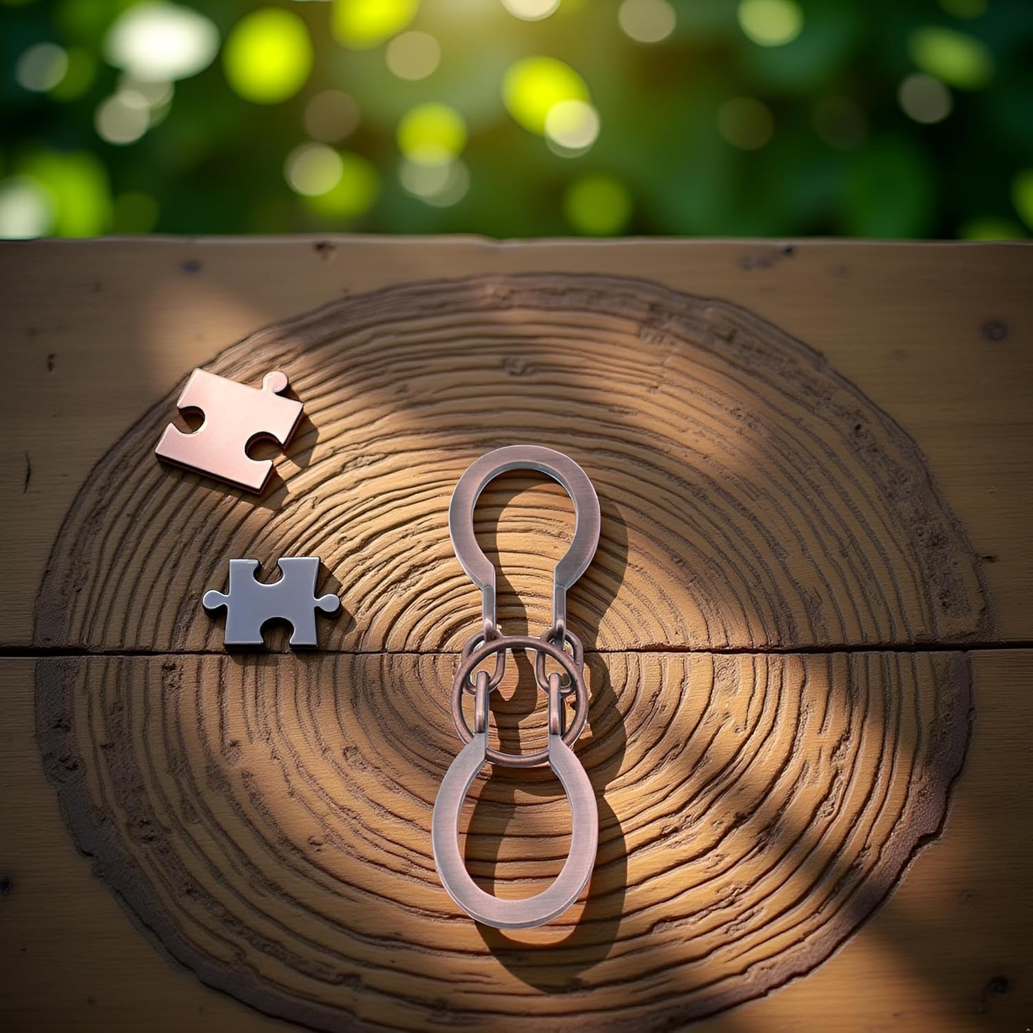 2Pcs God Lock Puzzle Metal Ring Solution Intellectual Deduction Unlock Puzzle Brain Tease Unlock Horseshoe Buckle Gift