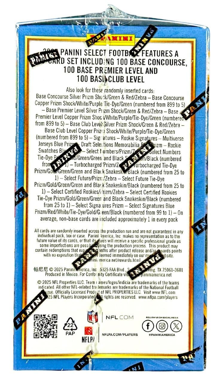 2025 Panini Select Football Hobby Blaster Box