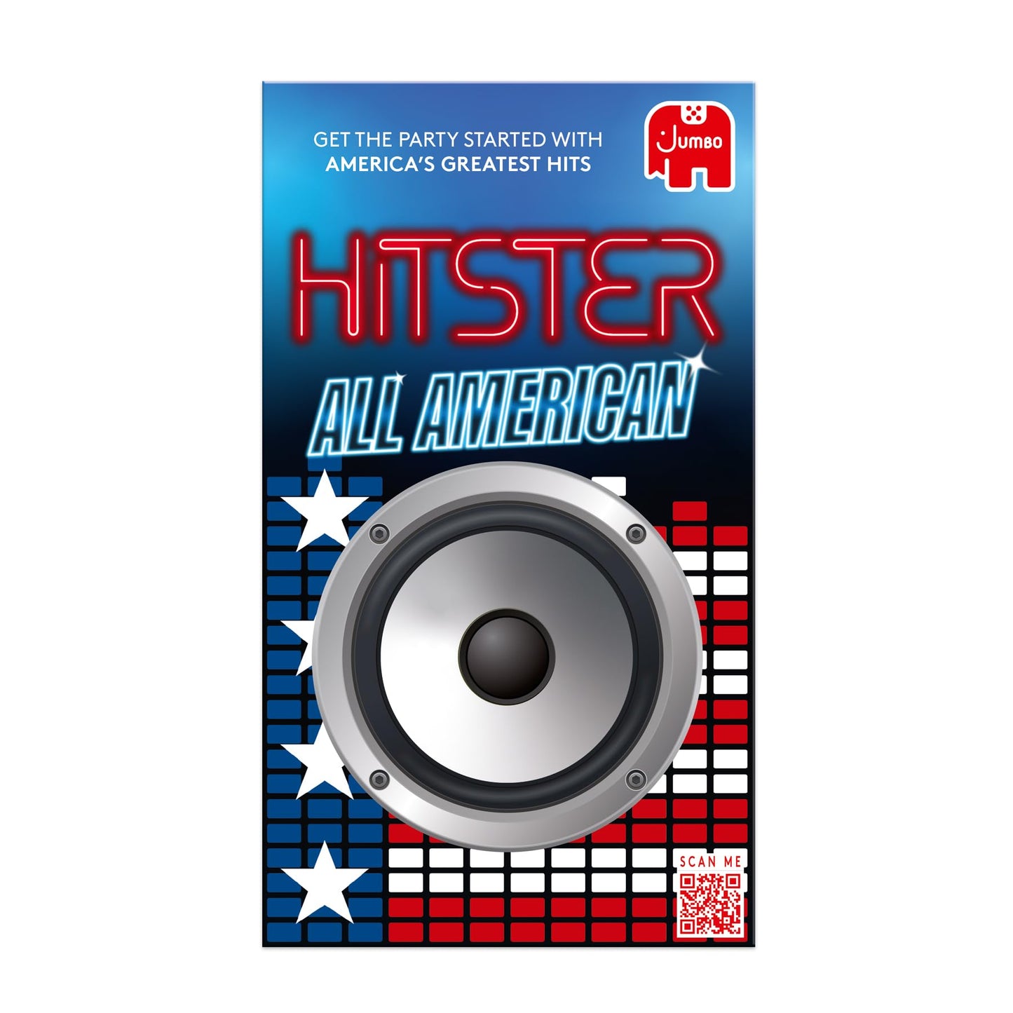 Jumbo Hitster - All American, Fun Music Quiz Card Game, 2-10 Players - 300 Best American Music Hits - Great for Adult and Family Game Nights (US