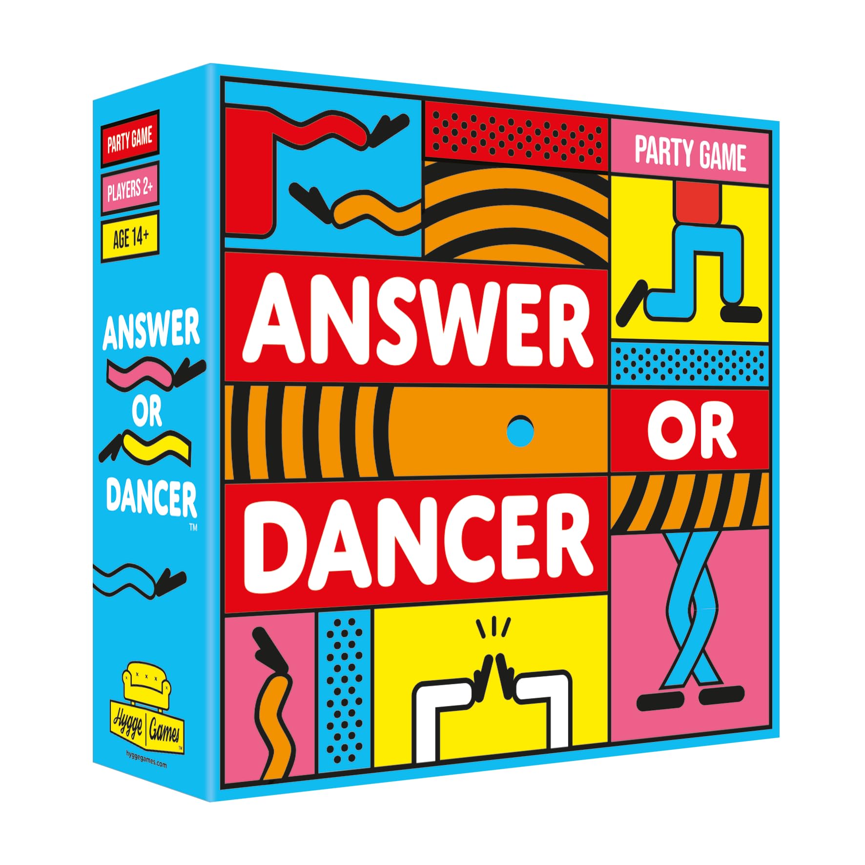 Hygge Games - Answer or Dancer Trivia Dance-Off Family Fun Party Game for Ages 14+