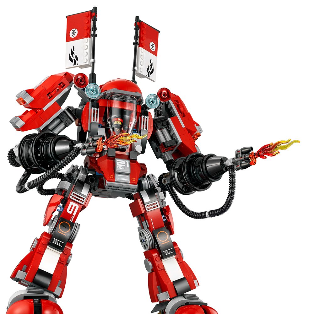 LEGO NINJAGO Movie Fire Mech 70615 Building Kit (944 Pieces)
