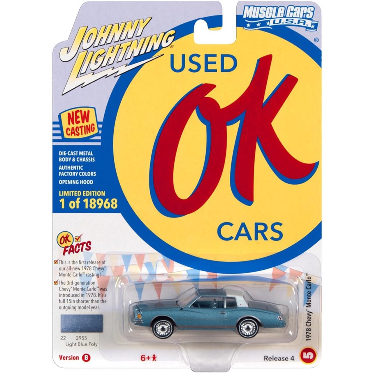 Johnny Lightning - 1978 Chevrolet Monte Carlo (JLSP196B from JLMC028B)