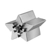 Heavenly Metals 5-Piece Star 3D Puzzle for Adults - Stainless Steel Desk Toy and Fidget, Zero Tolerance Wire EDM Cut Office Gift for Men and Women