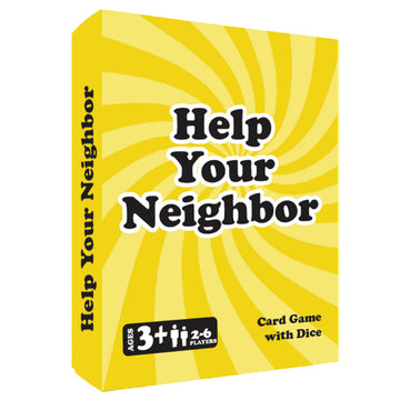Shiggybig Games Help Your Neighbor - Family Card & Dice Game for Kids and Adults | Screen-Free Counting Game for Ages 3+ | Fun Family Game Night