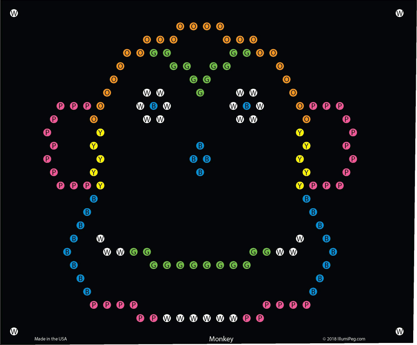 IllumiPeg Zoo Refill templates for Basic Fun Lite Brite Ultimate Classic (10 Sheets, 7x8)