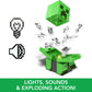 Mattel Minecraft Exploding RC Creeper with Lights & Sounds, 10 Explosion Particles, Game-Authentic Movement & DLC Code