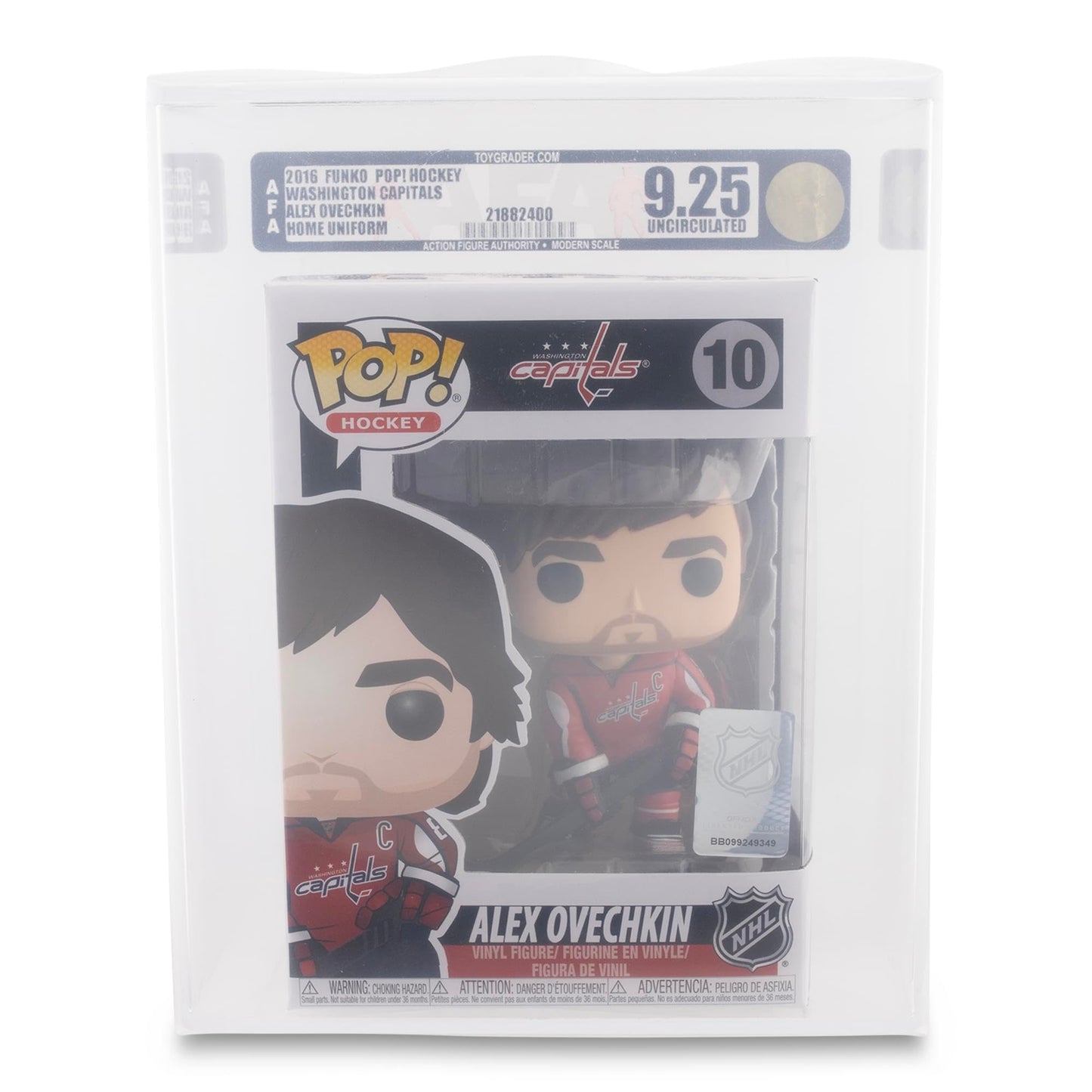 Funko POP! NHL POP Vinyl Figure: Alex Ovechkin | Rated AFA 9.25