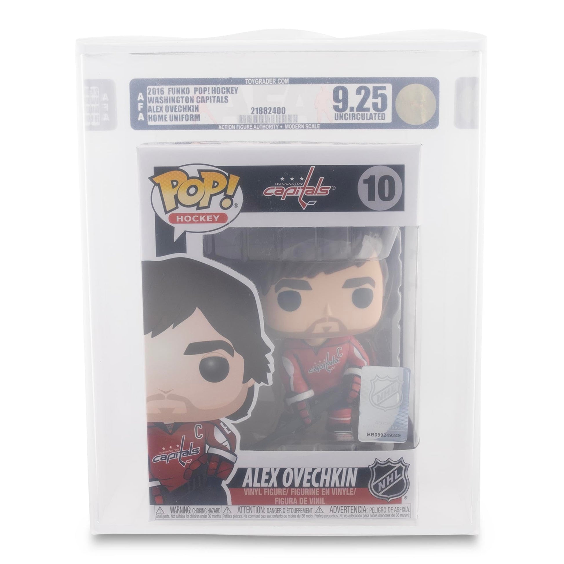 Funko POP! NHL POP Vinyl Figure: Alex Ovechkin | Rated AFA 9.25