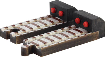 Wooden Train Track - Buffer Stop Pair - Made in USA