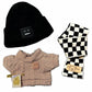 Clothes for 17cm Dolls (No Doll), Chic Designer Outfits for Doll Dressing up, Accessories for 17cm Dolls, 3pcs Set