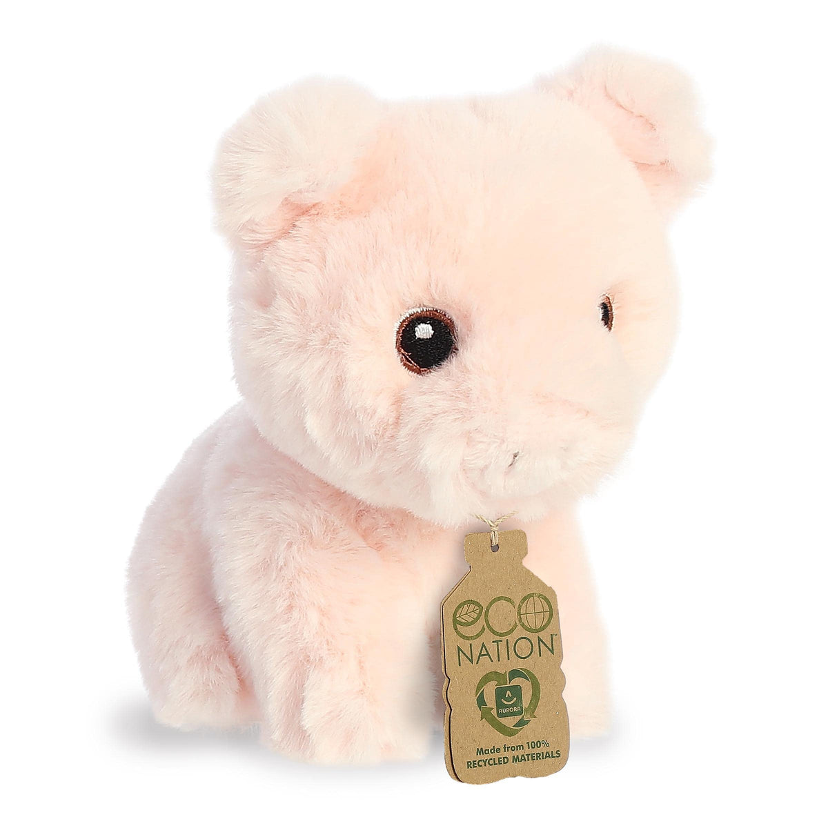 Aurora Eco Nation 4.5" Mini Pig Responsibly Made Stuffed Animal