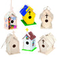 Fun Express DIY Church Birdhouse Craft Kits for Kids Ages 8-12 - Wooden Bird Houses to Paint 12 Pack | Unfinished Wood Crafts for Spring & Summer |