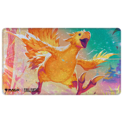 Ultra PRO - Final Fantasy x Universes Beyond Traveling Chocobo (Golden) Holofoil Playmat for Magic: The Gathering | Card Game Playmat, Final Fantasy