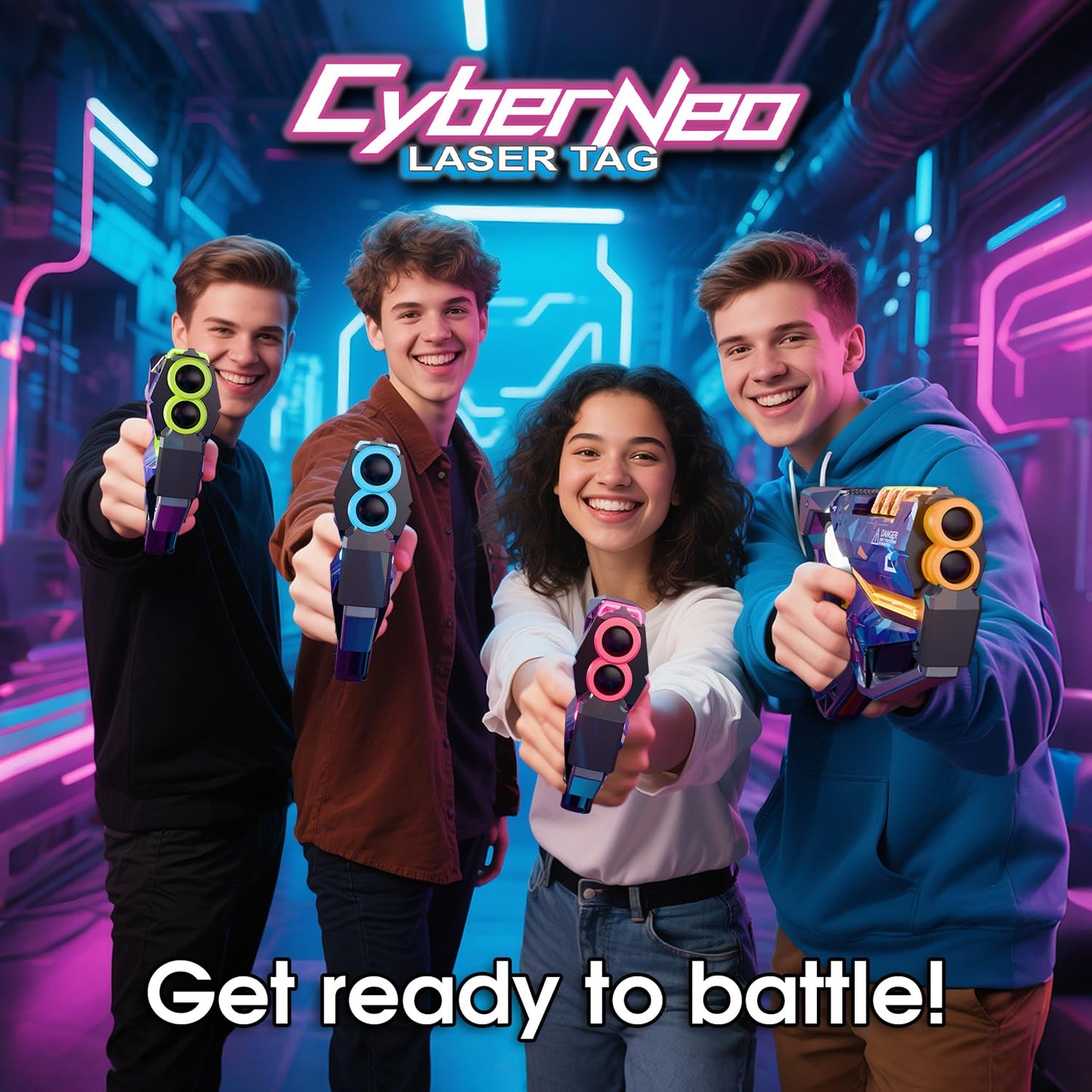 Laser Tag Set of 4, Gifts for 8 9 10 11 12 13 Year Old Boy Birthday