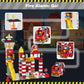 XENQITOYS Fire Station Playset, 144Pcs Classic Big Building Blocks Compatible with All Major Brand, Fire Station Toys, Fire Trucks for Toddlers 3-5