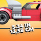 Mega Hot Wheels Twin Mill racecar building set with 101 pieces with micro figure driver figure, toy gift set for ages 5 and up