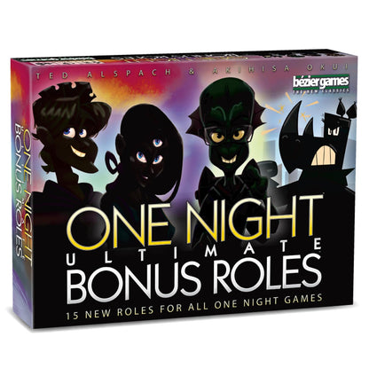One Night Ultimate Bonus Roles Expansion by Bezier Games | Adds 16 New Roles, Artifact Tokens & Player Number Tokens for One Night Ultimate Werewolf
