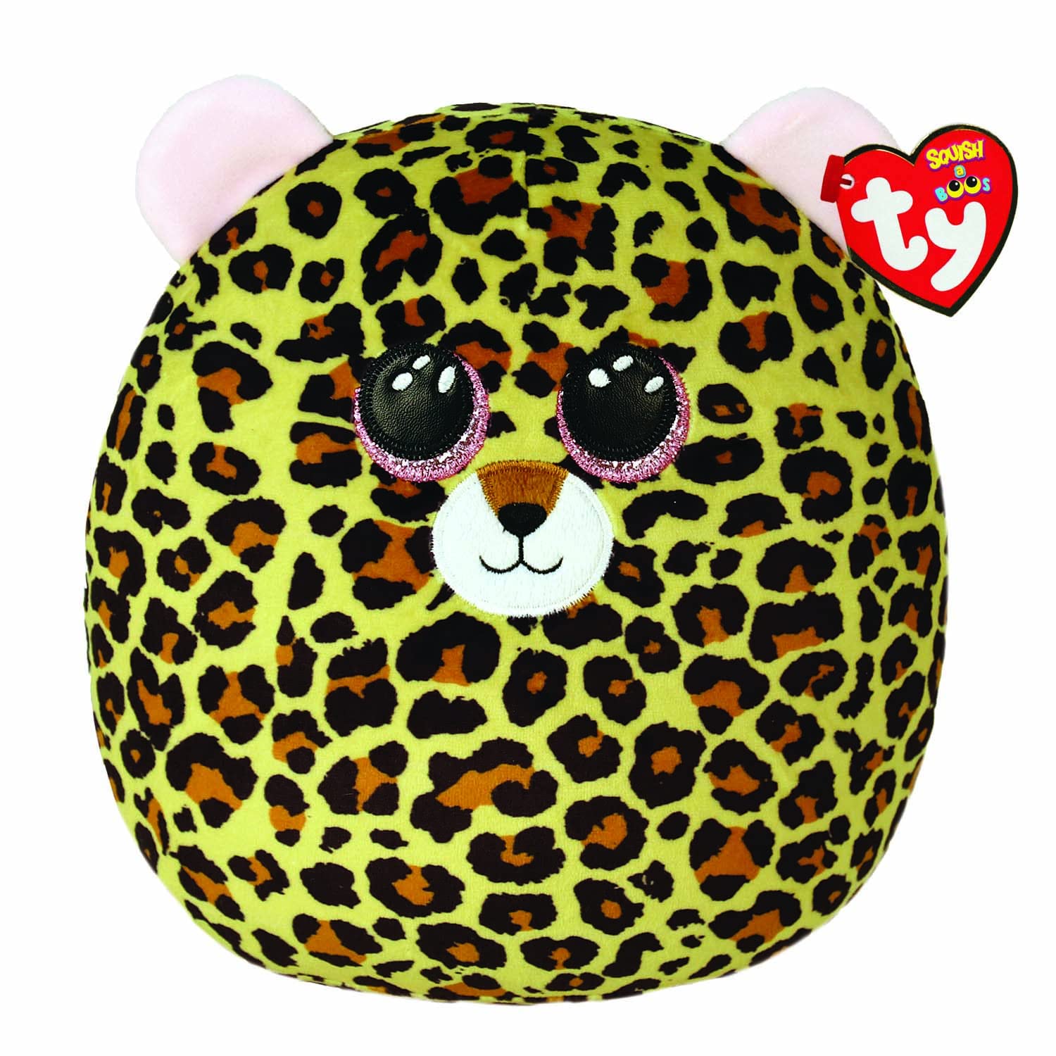 Ty Livvie Leopard Squish a Boos 14" | Beanie Baby Soft Plush Toy | Collectible Cuddly Stuffed Teddy