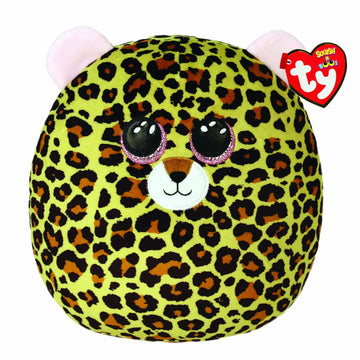 Ty Livvie Leopard Squish a Boos 14" | Beanie Baby Soft Plush Toy | Collectible Cuddly Stuffed Teddy