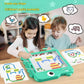 Mandarooker Magnetic Drawing Board?Large Magnet Doodle Board with Pen and Dot Beads,20 Colored Pattern Cards,Montessori Toys and Travel Toys