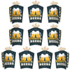 Big Dot of Happiness Cheers and Beers Happy Birthday - Table Decorations - Birthday Party Fold and Flare Centerpieces - 10 Count