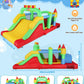 18 x 8.2 x 7.2FT Inflatable Obstacle Course Bounce House for Kids 3-12 with Blower, Large Blow up Bouncer Castle w/Dual Tunnels, Wide Slide, Climbing