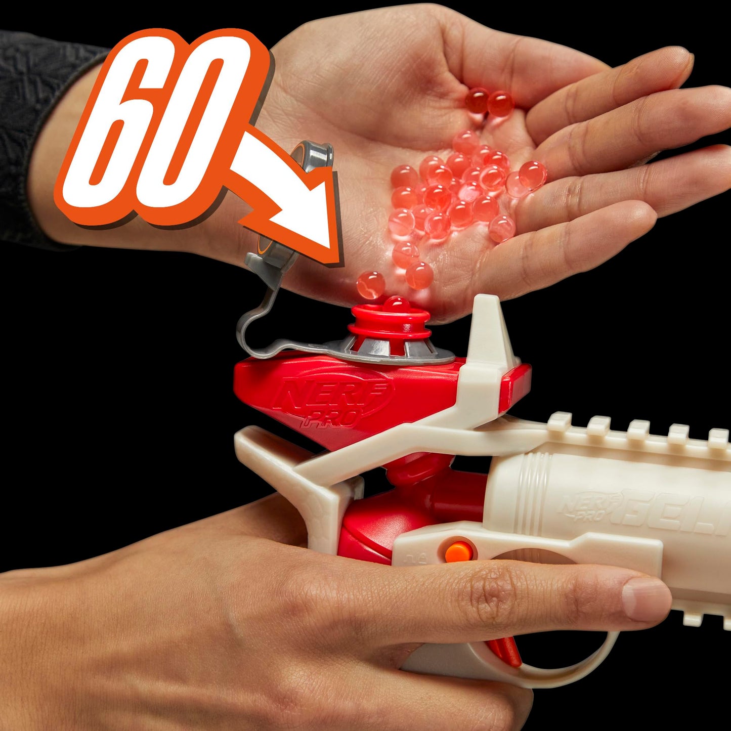 Nerf Pro Gelfire Versus Pack Includes 2 Blasters, 4,000 Gelfire Rounds, 60 Round Capacity, T-Pull Priming, 2 Eyewear, Gifts for Teens Ages 14+