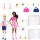 Barbie Careers Dolls & 15 Accessories, Soccer Player Playset Brooklyn” & Blonde Petite Player Dolls, 2 Nets, 2 Balls & More