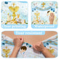 Gupesxu First Communion Decorations-3pcs Blue Mi Primera Comunion Tablecloth Baptism Table Covers for Boy Newborn Baby Shower Table Cloth for First